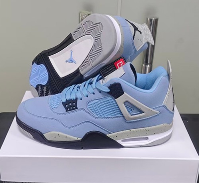 #ad Jordan Air Jordan 4 Retro quot;University Bluequot; Mid Top Basketball Shoes $79.99