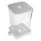  Plastic Fish Tank: 17.5x14.3cm Transparent Betta Fish Tank Mini Desktop