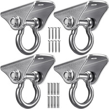 4Pack Stainless Steel Swing Hanger Ceiling Mount 1000 LB Capacity 180  Swing Swi