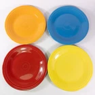 Set of 4 Vintage Fiestaware 10-1/2" Dinner Plates Homer Laughlin - Various Color