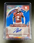2025 Bowman Best University Football Blue Refractor Nyziah Hunter #BOA-NHU