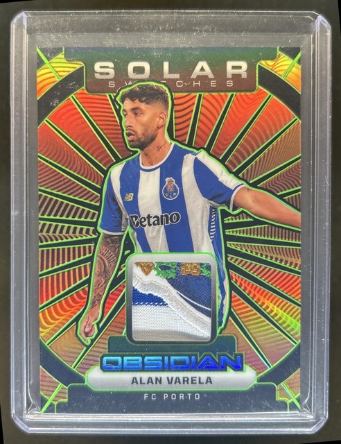 2025-26 Panini Obsidian Alan Varela Solar Patch Electric Etch Green #/5 Porto