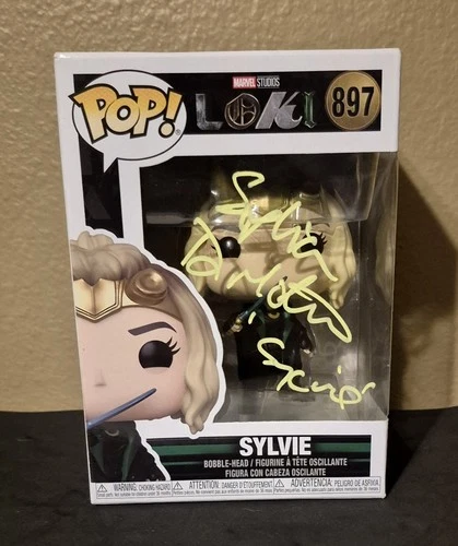 Funko POP! Marvel Studios LOKI 897 Sylvie Sophia Di Martino Signed Autographed