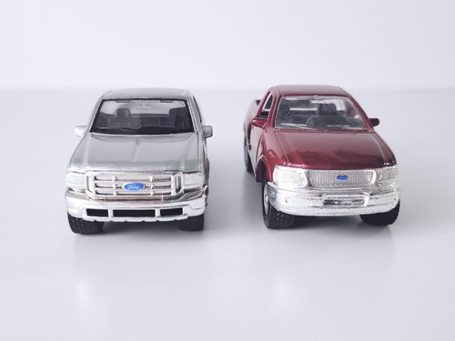 Lot Of 2 - Maisto - Ford Trucks F150 & F350 - 1:46 Diecast - No Box - Picture 10 of 15