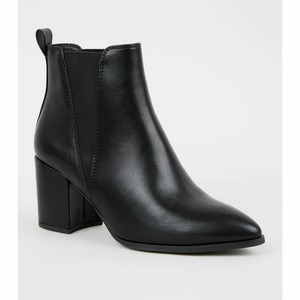 wide fit black leather chelsea boots