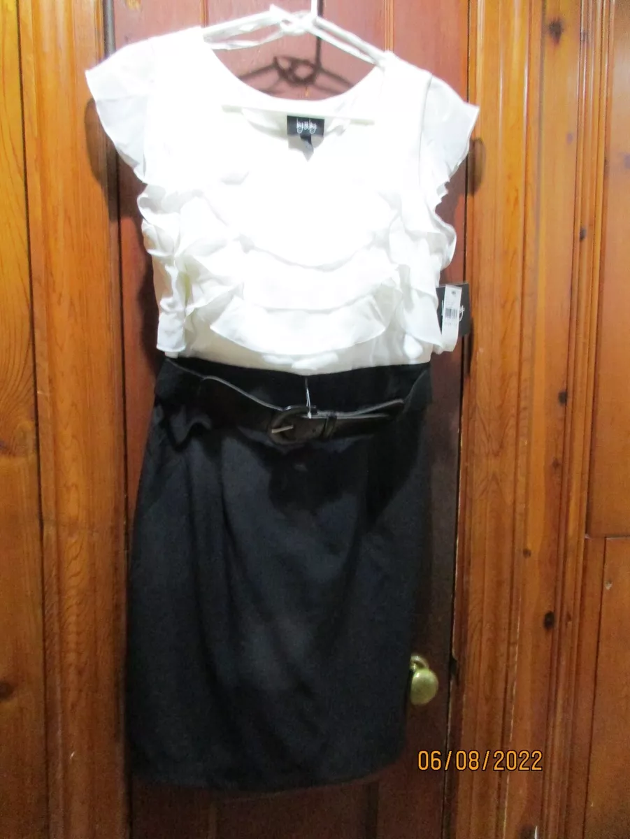 Dress with white shop top and black bottom