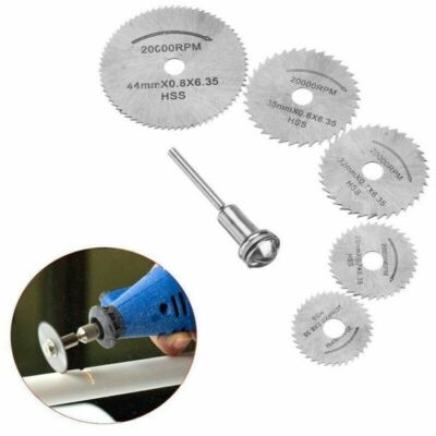 Circular Saw Disc Kit Dremel Accessory Drill Rotary Tool Wood Cutting Blade Home