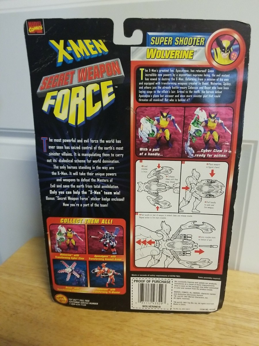 Marvel Comics 97' Toy Biz X-Men Secret Weapon Force