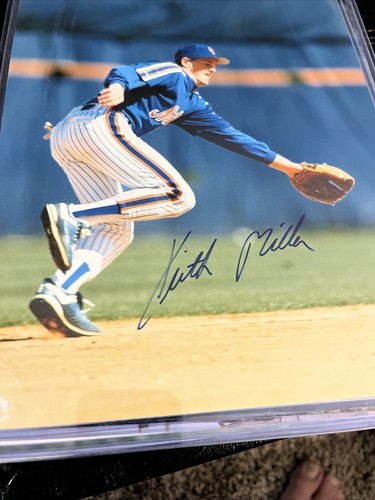 New York mets keith miller autographed 8x10 photo - Picture 3 of 3