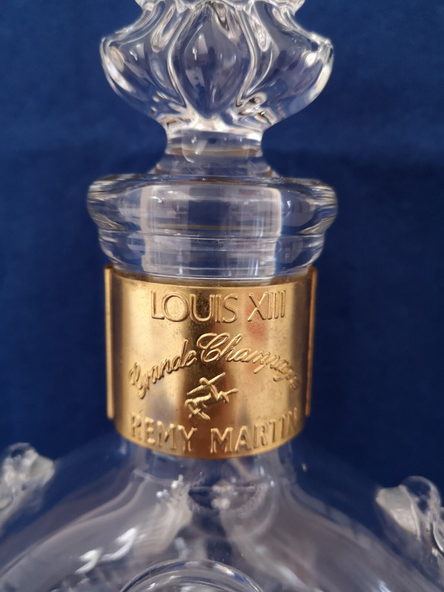 Remy Martin Louis XIII Empty Bottle Baccarat with Box Serial Remy Martin Louis XIII Empty Bottle Baccarat with Box Serial
