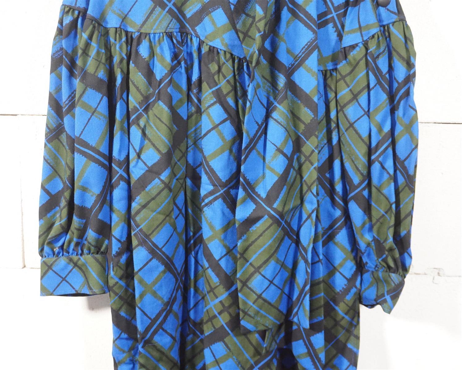 Abito vintage top rarità originale Yves Saint Laurent abito da cocktail blu nero