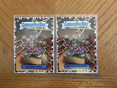 Garbage Pail Kids InterGOOlactic Mayhem Black 41a/41b METROP- LOIS/MARIA MACHINE