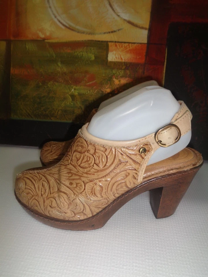 Sandália anabela gladiador couro bege natureza tamanho 5 - Imagem 4 de 4