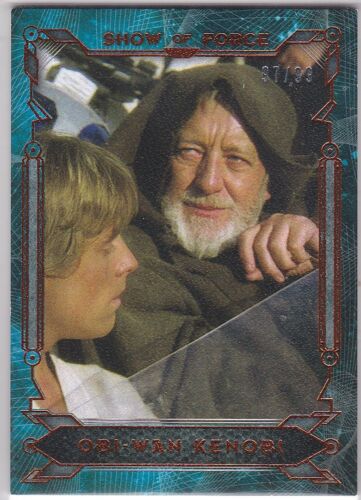 STAR WARS 2016 TOPPS MASTERWORK SHOW OF FORCE SF-3 OBI-WAN CANVAS VARIATION /99 - Picture 1 of 2