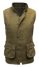 Mens Derby Tweed Short Sleeve Shooting Hunting Bodywarmer Waistcoat Gilet