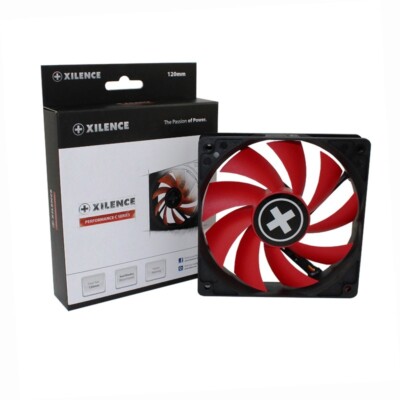 Gehäuselüfter 120 mm Xilence RedWing 22 dB 12Volt 3 PIN & 4 Pin Molex Anschluss