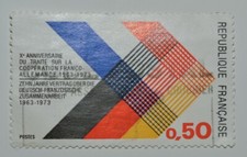 France Stamp/Timbre Oblitéré N°1739 Traité franco-allemand/1973