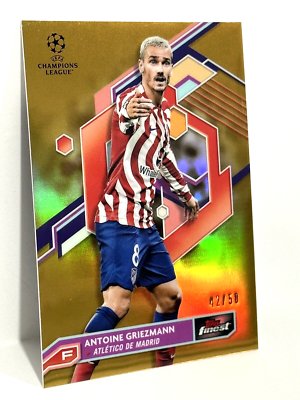 22-23 Topps GRIEZMANN グリーズマン 直筆サイン 世界50枚 2022-23 Topps Finest UCL Atletico Madrid Antoine Griezmann Gold