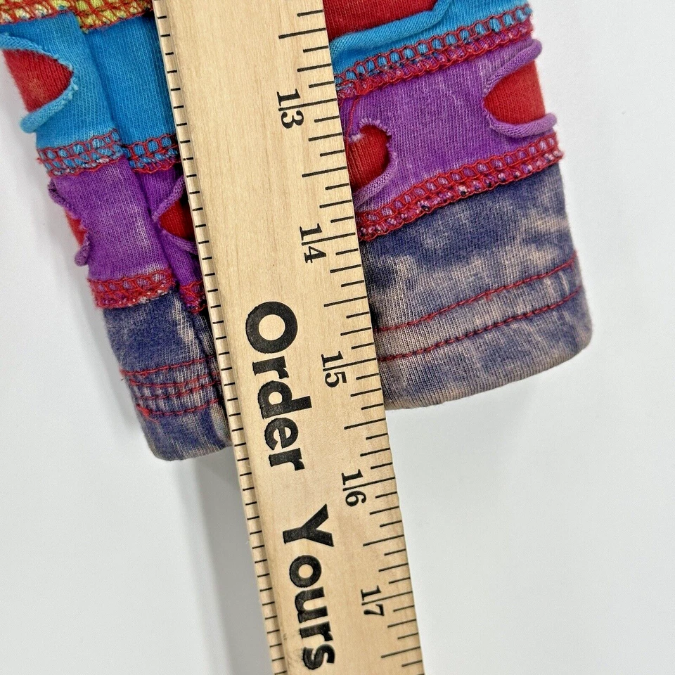 Chaqueta con Capucha Rising International Niñas Bordada Multicolor Cremallera Completa Talla 6 Foto 4 de 4