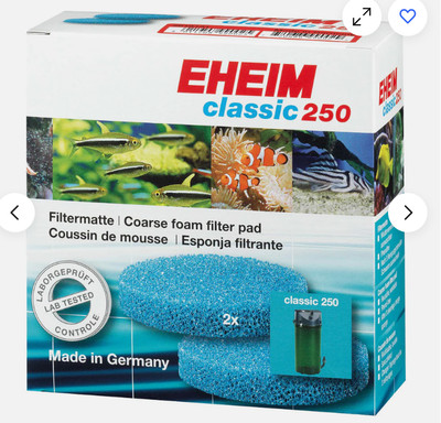 Eheim Grobfilterpad für Classic 250 - 2er Pack Ersatzschaum