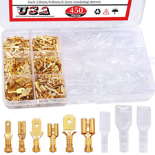 450PCS Assortment Spade Male Female Terminal Electrical Wire Crimp Connector Kit