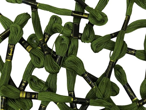 Anchor Threads Stranded Cotton Hand Cross Stitch Sewing Embroidery Floss Green - Picture 5 of 7