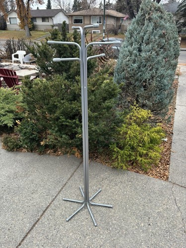 RIGG Coat Stand Rack Hanger by Tod Bjorklund IKEA Vintage Postmodern Grey Metal - Picture 2 of 12