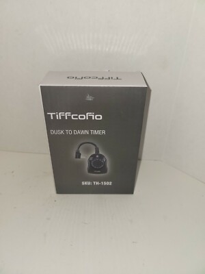 New TiFFCOFiO Outdoor Light Timer Dusk to Dawn Sensor Outlet th-1502 fast ship!!