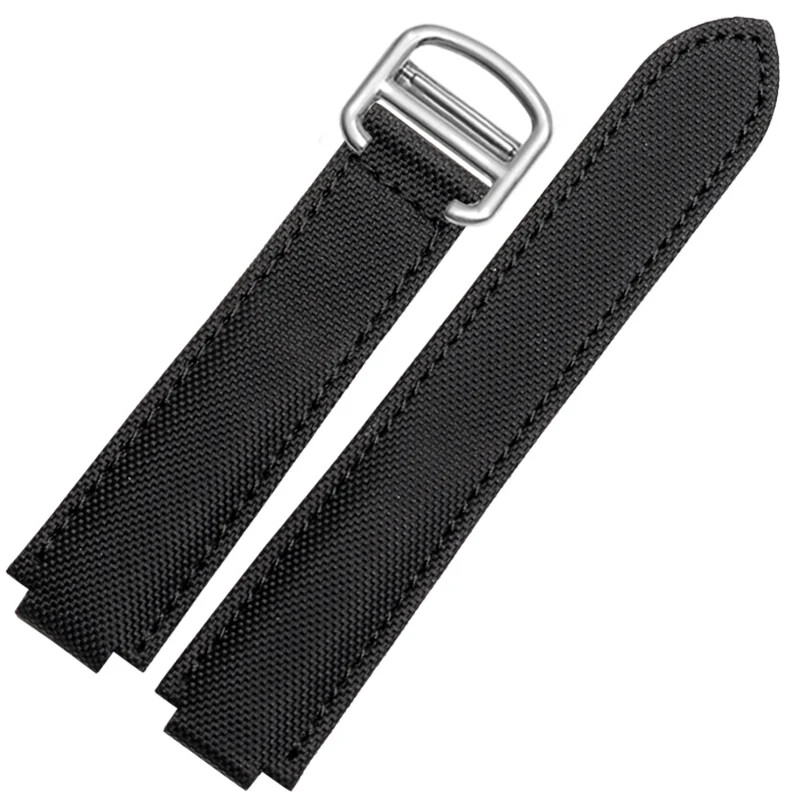 Cartier Blue Balloon Black Knight 20mm Nylon Watchband Bracelet