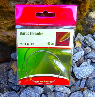Behr Schnurdurchzieher Elastic Threader  Einfädelhilfe Anti Tangle Karpfen 60cm