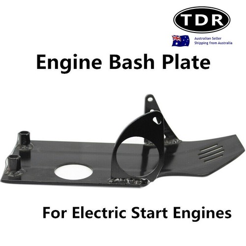 BLK ELECTRIC START SKID BASH SUMP PLATE 90/110/ 125cc PIT TRAIL DIRT