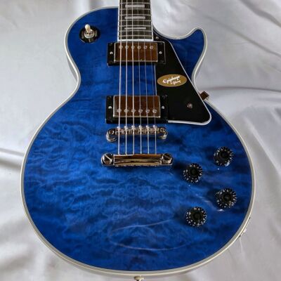 Epiphone Les Paul Custom Quilt Viper Blue Electric Guitar Limited
