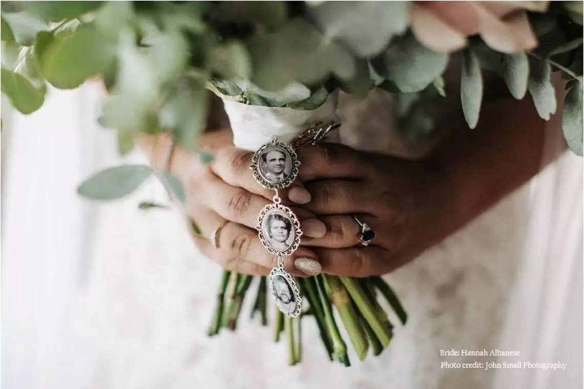 Bridal bouquet charms