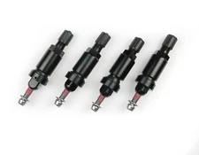 Black Valve Stem Set Fits 2022 Tesla Model 3 Performance OEM TPMS Sensor