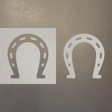 Horse Shoe 2 Plastic Mylar Stencil Airbrush Painting Art Supplies