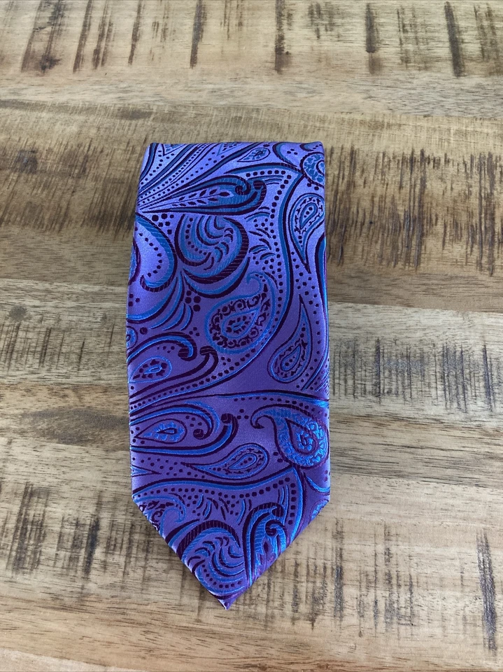 Steve Harvey Celebrity Edition para hombre púrpura PAISLEY 61" Foto 2 de 4