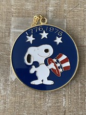 Snoopy USA Bicentennial Necklace Vintage New old stock