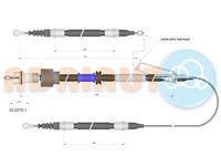 Adriauto Handbremsseil Bremsseil Hinten Passend FüR Opel Insignia A Caravan