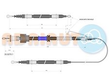 ADRIAUTO Handbremsseil bremsseil hinten passend für Opel Insignia A Caravan