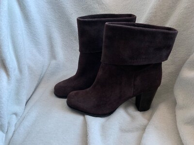 Marc O  Polo tolle LEDER-Stiefeletten Stulpenstiefel Gr. 41 dunkelbraun WIE NEU