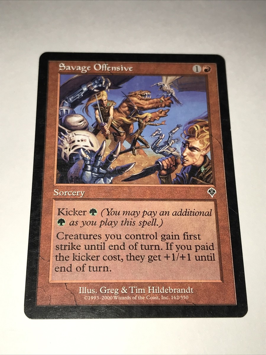 Magic the Gathering Invasion Savage Offensive Card | eBay