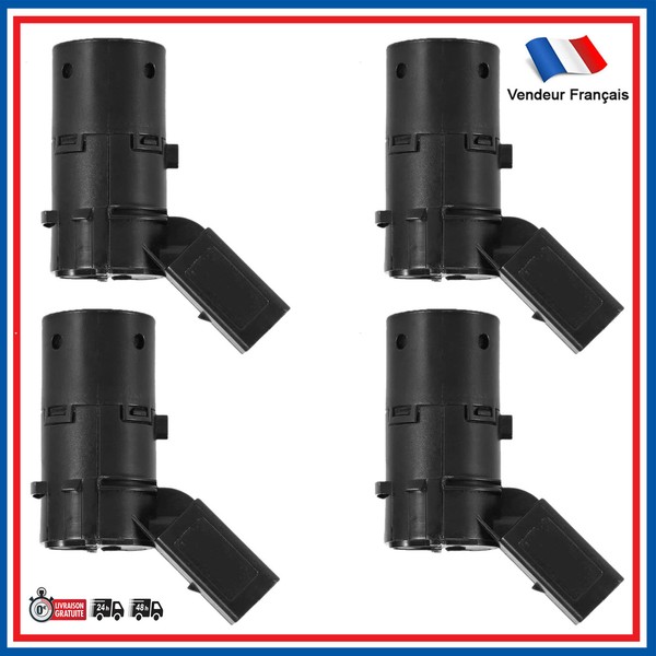 4 Parksensoren FüR Audi A3 A4 A6 Schwarz Vorne Hinten 4B0919275F 7H0919275A-image