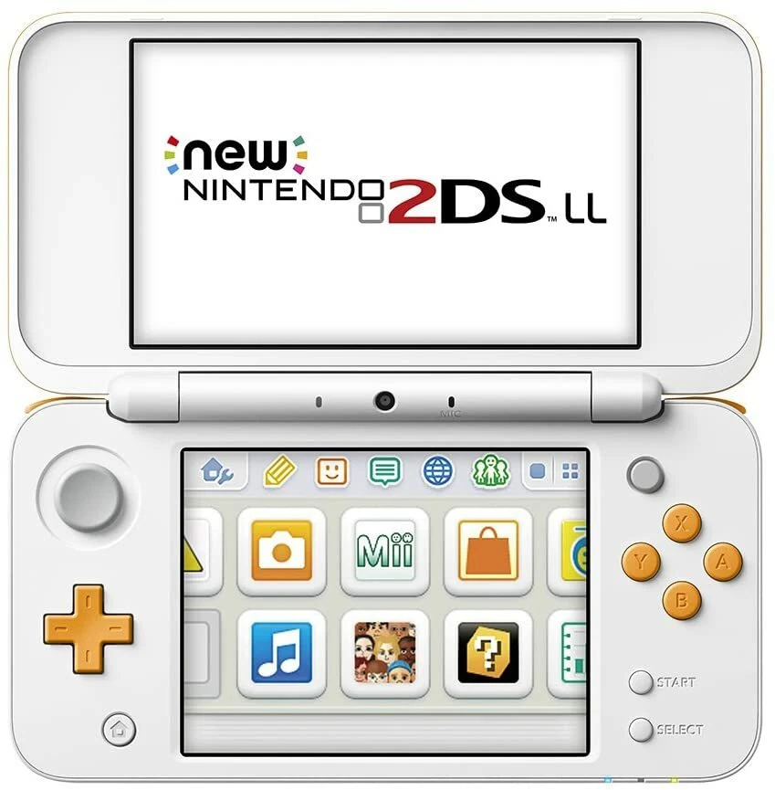 USED Japanese New Nintendo 2DS XL LL WHITE ORANGE only console JAN ...