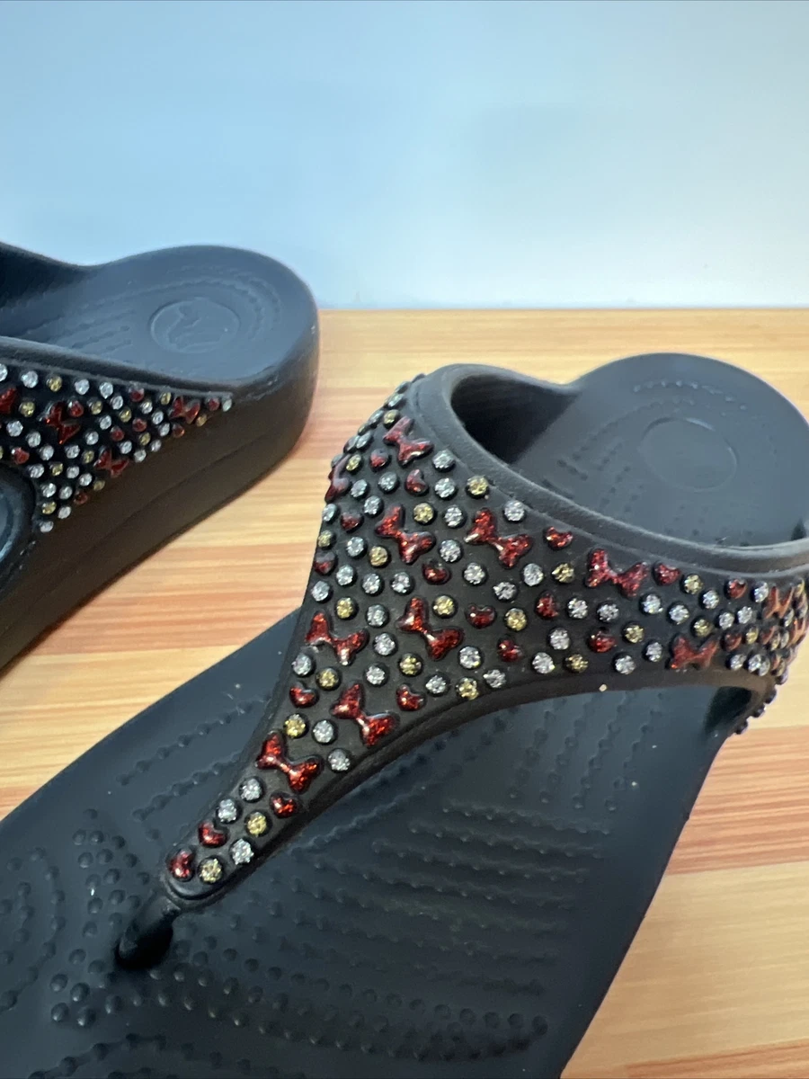 Crocs embellished sandals new arrivals