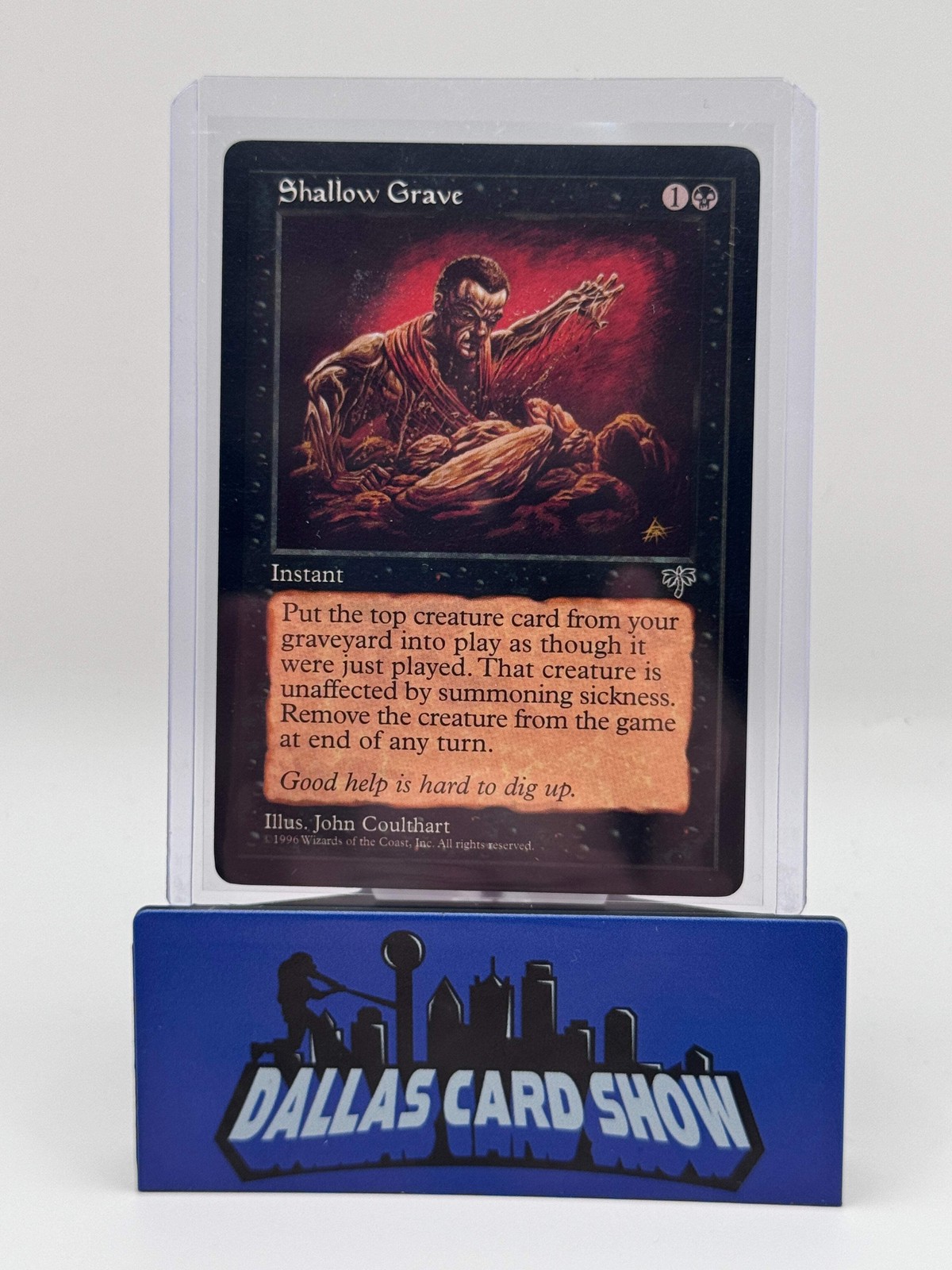 1996 Magic the Gathering - Shallow Grave (Rare) - Mirage (MIR) NM