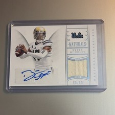 Panini National Treasures Brett Hundley Auto UCLA #38 Materials Signatures /99