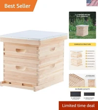 Professional 10 Frame Beehive Kit: Easy Assembly, Generous Honey Yield