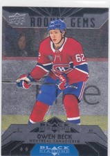 2023/24 UD..OWEN BECK..BLACK DIAMOND..ROOKIE GEMS..DOUBLE..# BD-27..CANADIENS