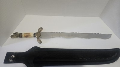 Flying Dragon Pakistan white and gold sword Comes With Sheath Fast Shipping! 