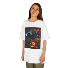 Kids Halloween Tee, Pumpkin Shirt, Spooky Costume, Holiday Gift, Autumn